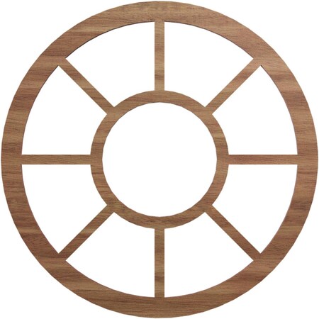 Ekena Millwork Grace Wood Fretwork Pierced Ceiling Medallion, Walnut, 16"OD x 5 3/4"ID x 3/8"T CMWP16X0375GRWA